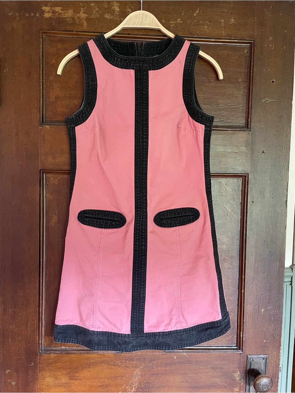 Marc Jacobs Pink Mini Dress with Black Trim